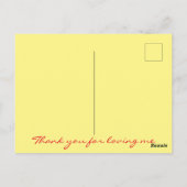 葉書を愛してくれてありがとう ポストカード (裏面)