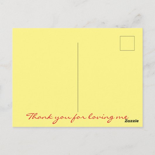 葉書を愛してくれてありがとう ポストカード (裏面)