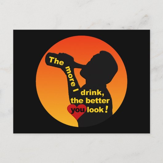 葉書を飲むほど ポストカード (正面)