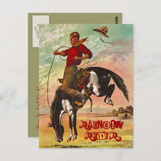 葉書ウエスタンブロンクホース&レインボーライダー ポストカード (正面/裏面)