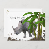 葉書サイ恋しく思ノセロスだ！ ポストカード (正面/裏面)