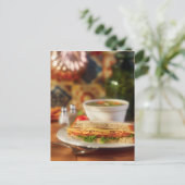 葉書スープ及びサンドイッチランチ ポストカード (スタンド正面)