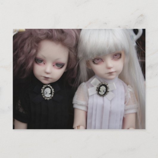 葉書ソラとルーンを並べて ポストカード (正面)