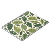 葉書パターン（の模様が）ある類 ノートブック (左側)