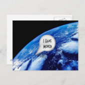 葉書パーソナライズされたを引越した 案内ポストカード (正面/裏面)