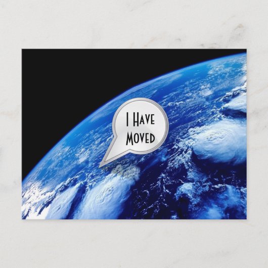 葉書パーソナライズされたを引越した 案内ポストカード (正面)