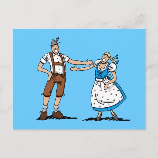 葉書ビールフェスティバルカップル愛 ポストカード (正面)