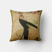 葉書フランスの枕 クッション (裏面)