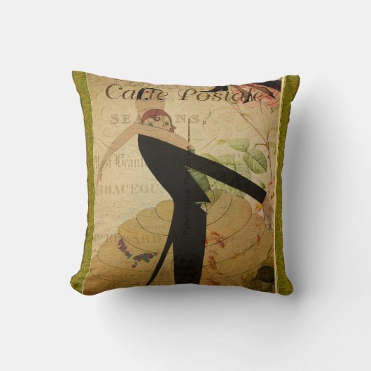 葉書フランスの枕 クッション (正面)