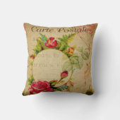 葉書フランスの枕 クッション (裏面)