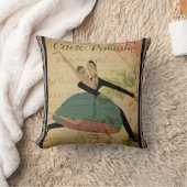 葉書フランスの枕 クッション (ブランケット)