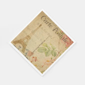 葉書フランスの用紙ナプキン スタンダードランチョンナプキン (角)