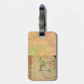 葉書フランスの荷物タグ ラゲッジタグ (裏面縦)