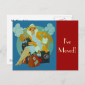 葉書ヴィンテージ荷物を移動した荷物パック 案内ポストカード (正面/裏面)