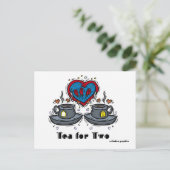 葉書二葉書きのお茶 ポストカード (スタンド正面)