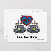 葉書二葉書きのお茶 ポストカード (正面/裏面)