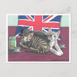 葉書:お茶の場所(トリシア) ポストカード