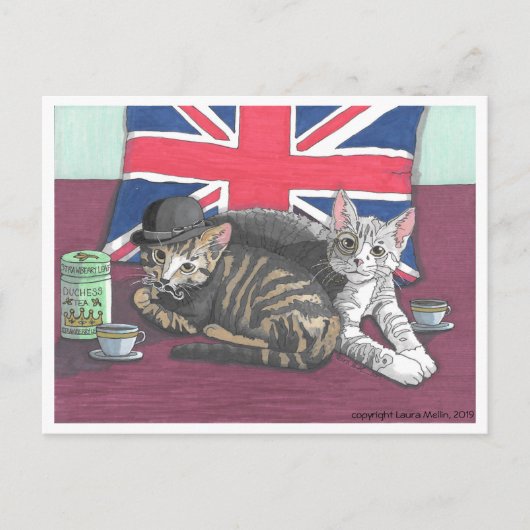 葉書：お茶の場所（トリシア） ポストカード (正面)