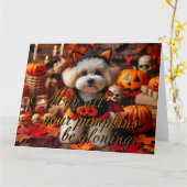 葉書「カボチャがすべてあるか白熱［赤熱］光を放つら」 カード (黄色い花)