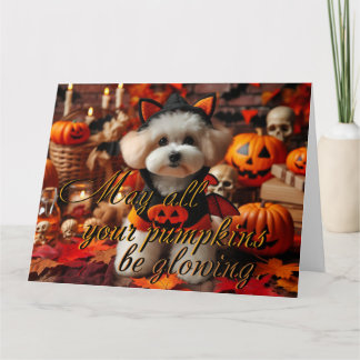 葉書「カボチャがすべてあるか白熱［赤熱］光を放つら」 カード