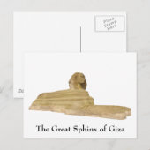 葉書：ギザ素晴らしのスフィンクス ポストカード (正面/裏面)