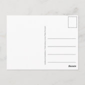 葉書「ハッピーポストクロッシングライセンスプレート」 ポストカード (裏面)