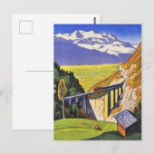 葉書 - ローチェンベルク鉄道 スイス ポストカード (正面/裏面)