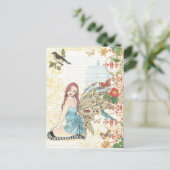 葉書「ヴィンテージバードケージフェアリー」 ポストカード (スタンド正面)