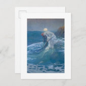 葉書：人魚：ハワードピレ： 1910 ポストカード (正面/裏面)