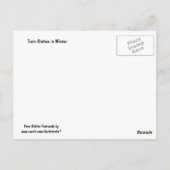 葉書：冬のパソロブレス駅 ポストカード (裏面)