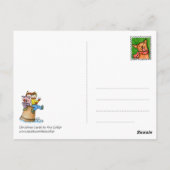 葉書「冬の庭」 ポストカード (裏面)