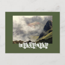 葉書「雲の中から現れるハレアカラ」