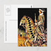 葉書：「騎馬司令官」 ポストカード (正面/裏面)