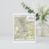 葉書: 1921年ユタの地図 ポストカード (スタンド正面)