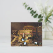 葉書：2匹の犬がネズミを追いかけるA.F.テイト ポストカード (スタンド正面)