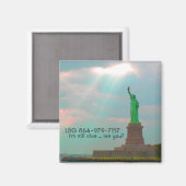 葉書、LBG 864-979-7157、私はまだ生きている…... マグネット (正面/裏面)