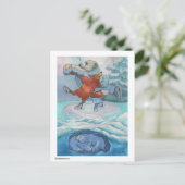 葉書 – Polar Bear & キツネ – あなたが寝ている間 ポストカード (スタンド正面)