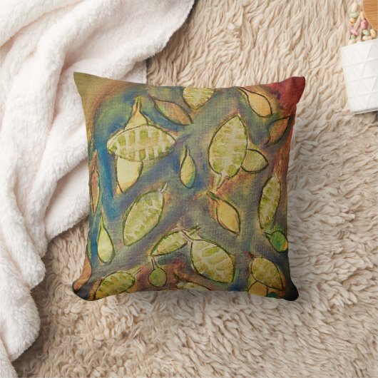 葉枕 クッション (ブランケット)