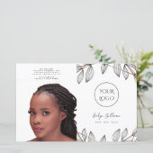 葉枠の2重折りパンフレット (スタンド正面)