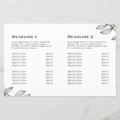 葉枠の2重折りパンフレット (裏面)