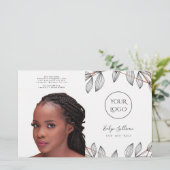 葉枠の2重折りパンフレット (スタンド正面)