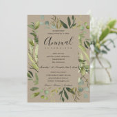 葉枠グリーンクラフト企業のパーティーイベント 招待状 (スタンド正面)