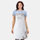 葉枠美しいプロフェッショナルエプロン エプロン (着用した状態)