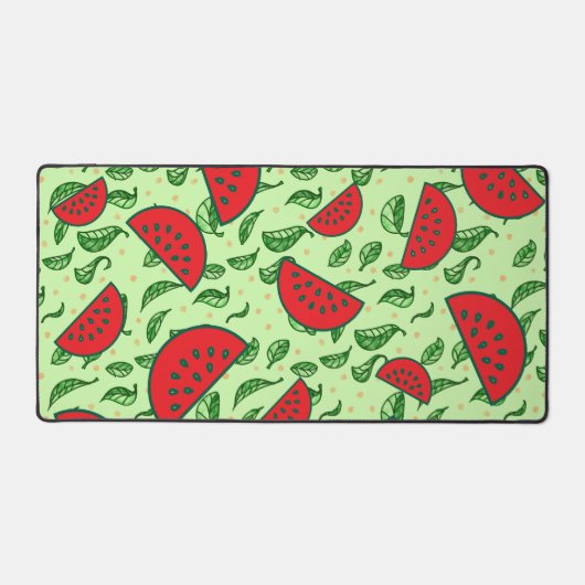 葉柄とスイカ デスクマット (正面)