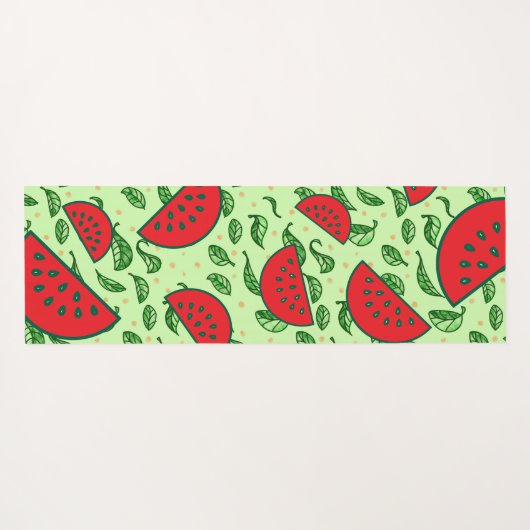 葉柄とスイカ ヨガマット (裏面(横))