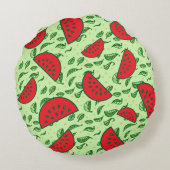 葉柄とスイカ ラウンドクッション (裏面)