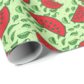 葉柄とスイカ ラッピングペーパー (ロールコーナー)