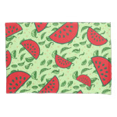 葉柄とスイカ 枕カバー (正面)