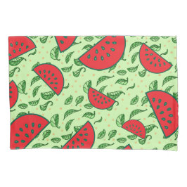 葉柄とスイカ 枕カバー