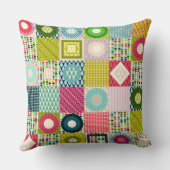 葉格子 クッション (裏面)